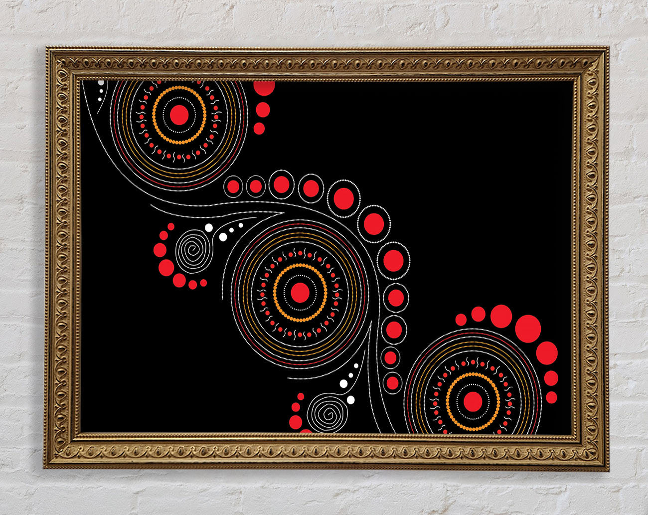 Aboriginal Pattern 12 Framed Print