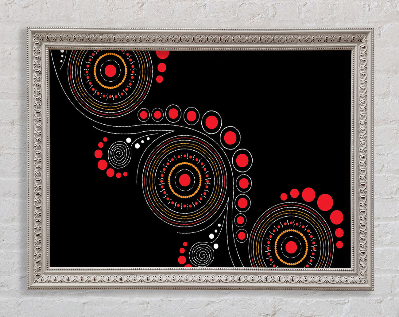 Aboriginal Pattern 12 Framed Print