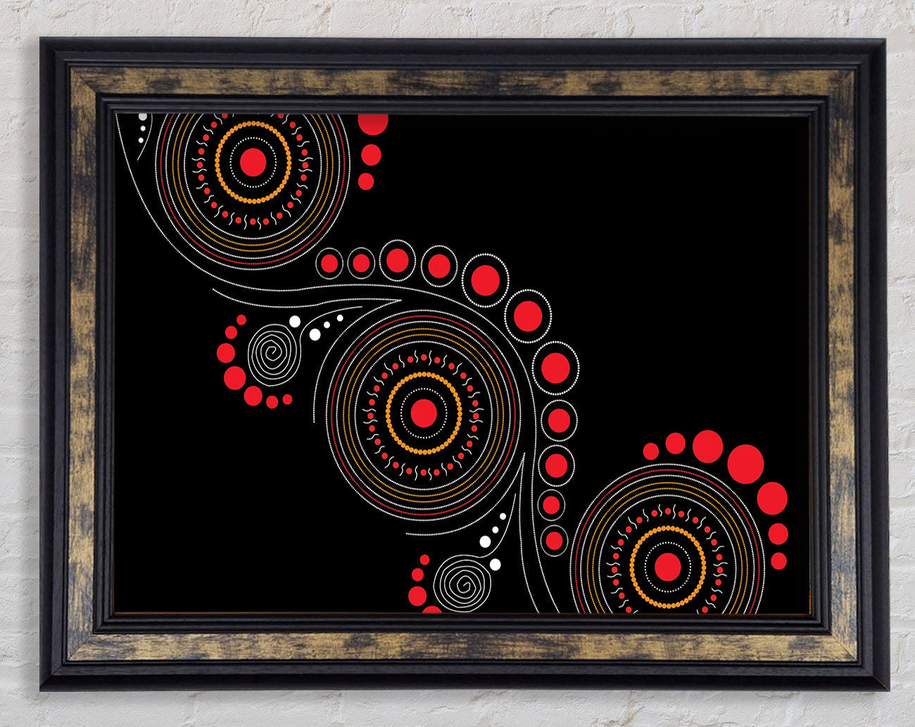 Aboriginal Pattern 12 Framed Print