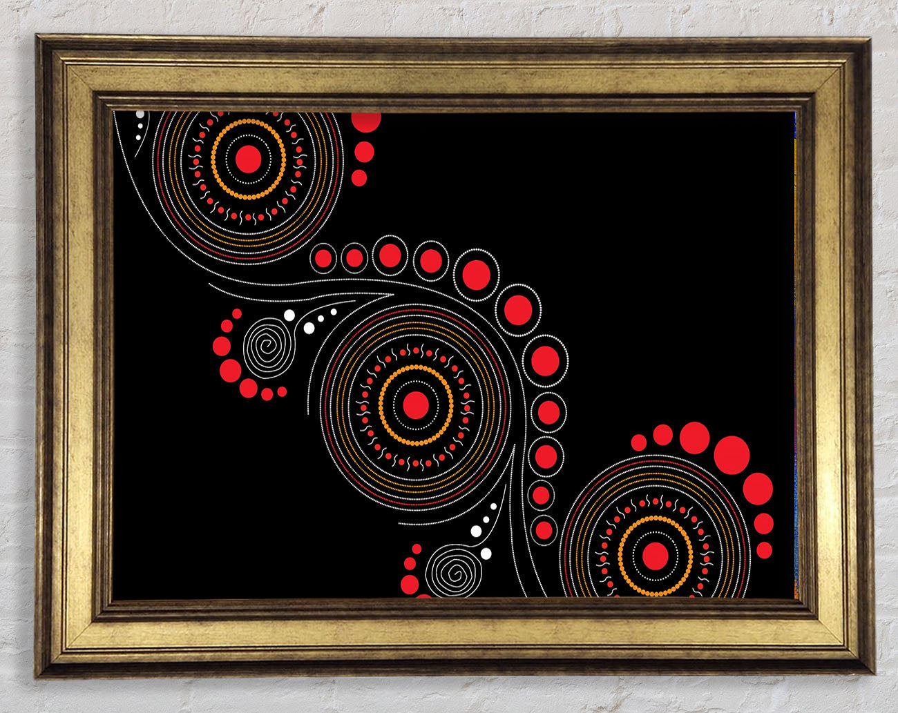 Aboriginal Pattern 12 Framed Print
