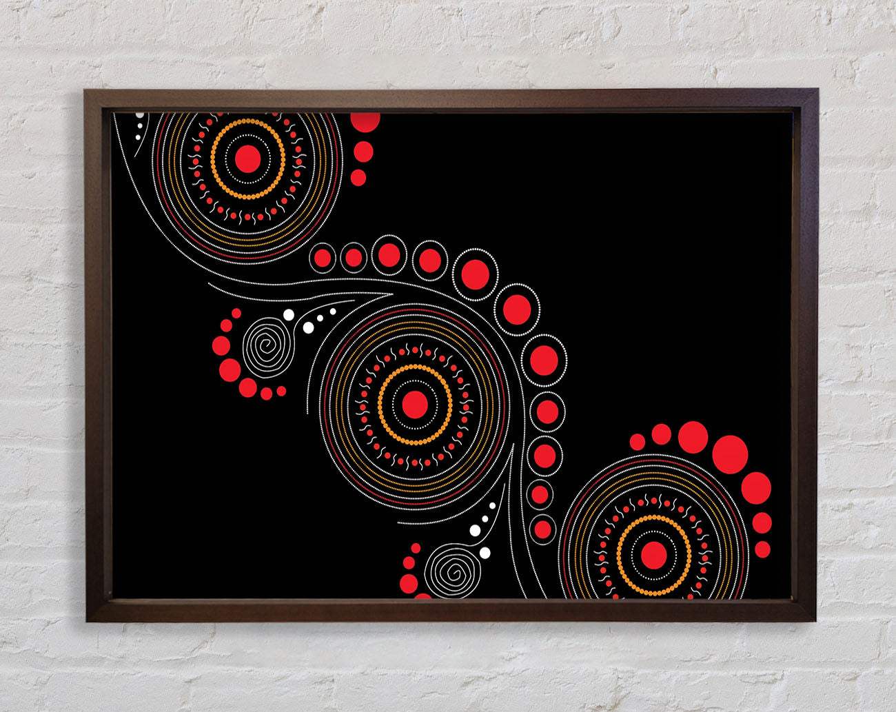 Aboriginal Pattern 12 Framed Print