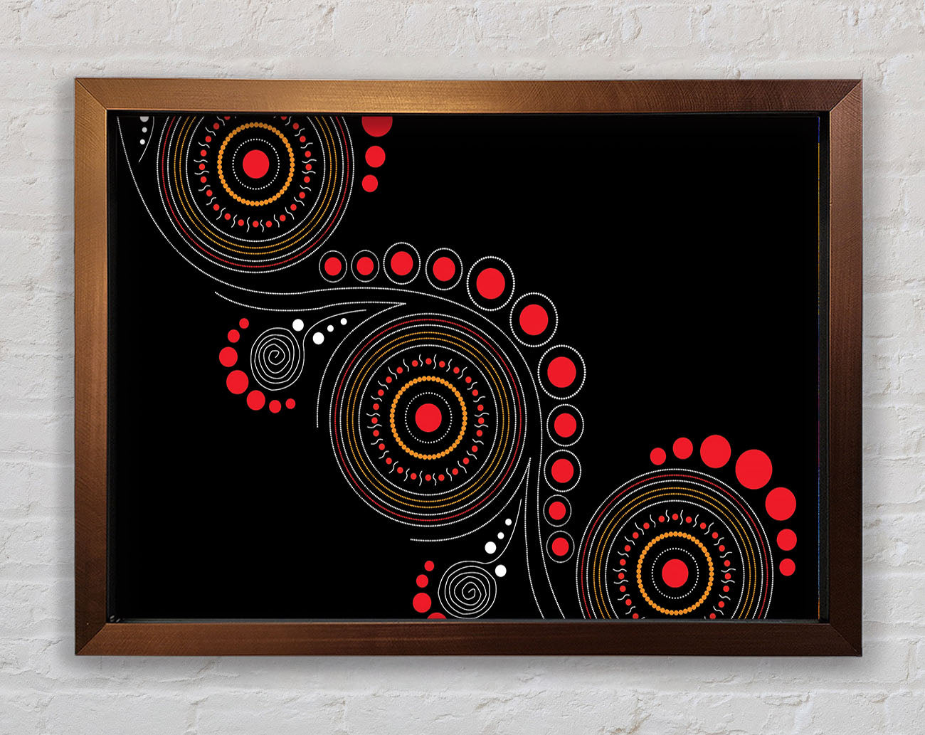 Aboriginal Pattern 12 Framed Print