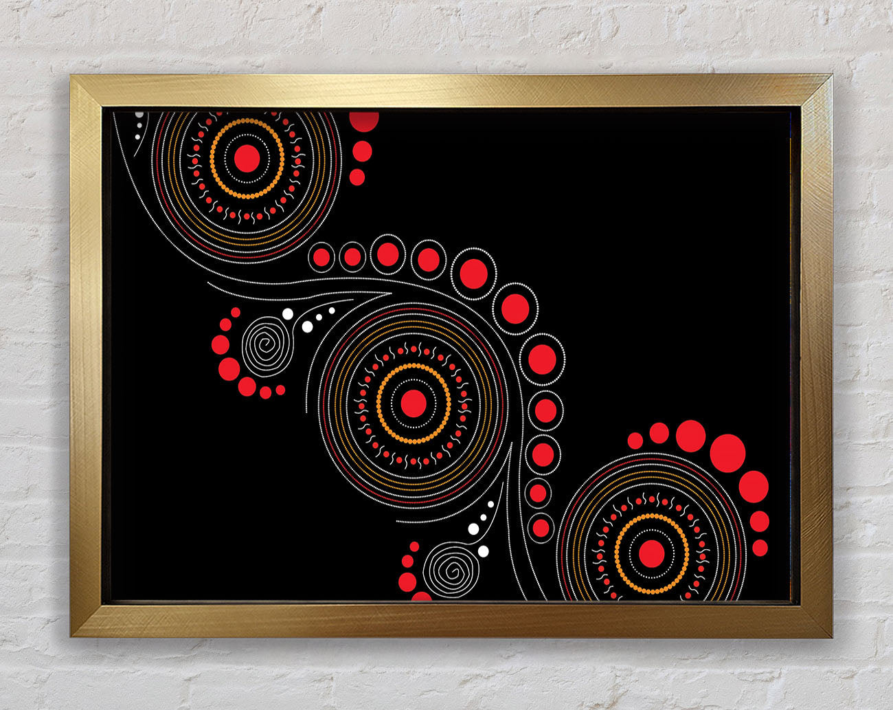 Aboriginal Pattern 12 Framed Print