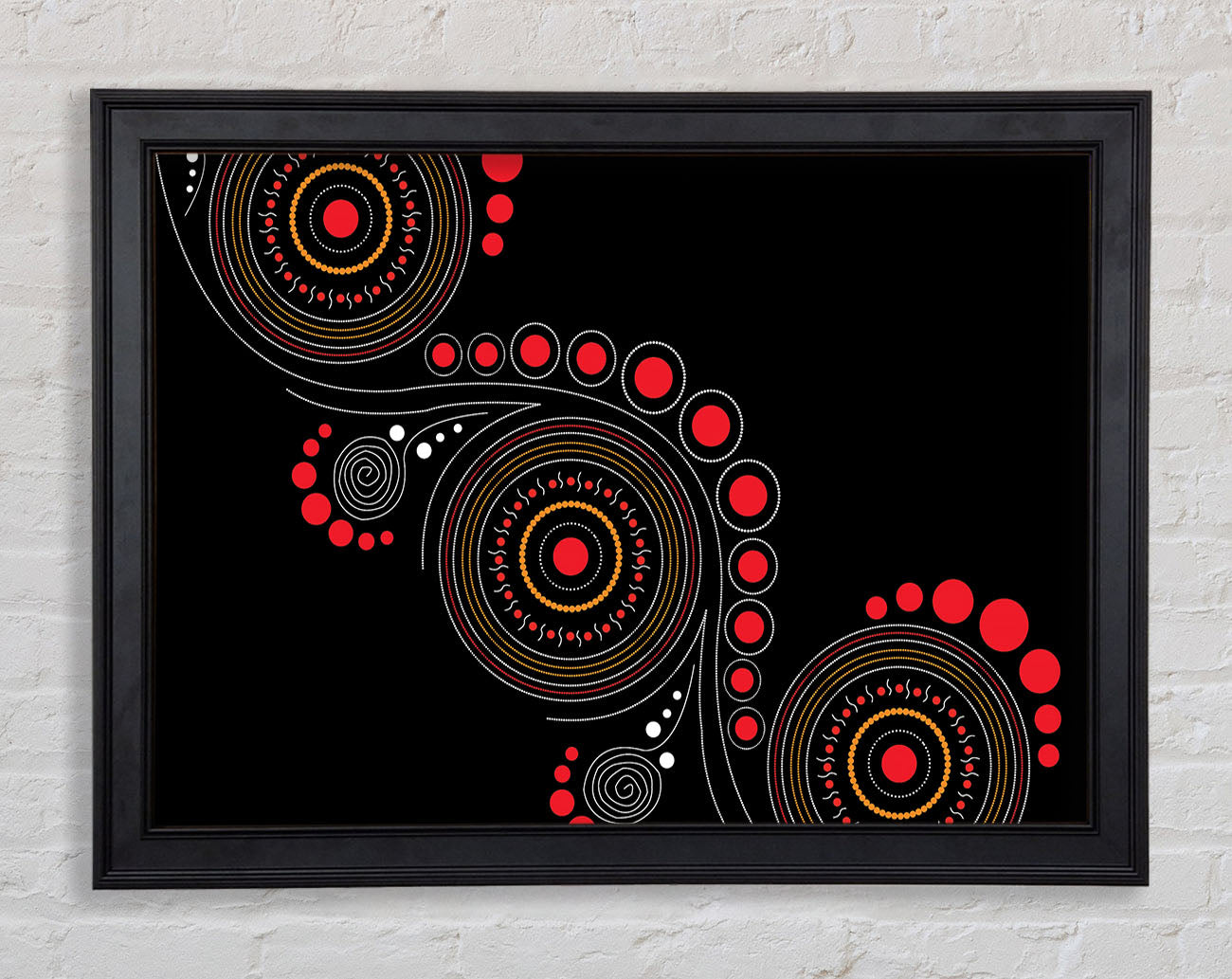 Aboriginal Pattern 12 Framed Print