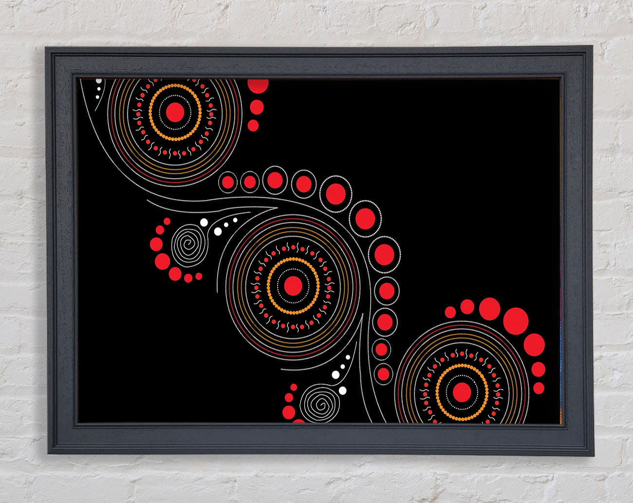 Aboriginal Pattern 12 Framed Print