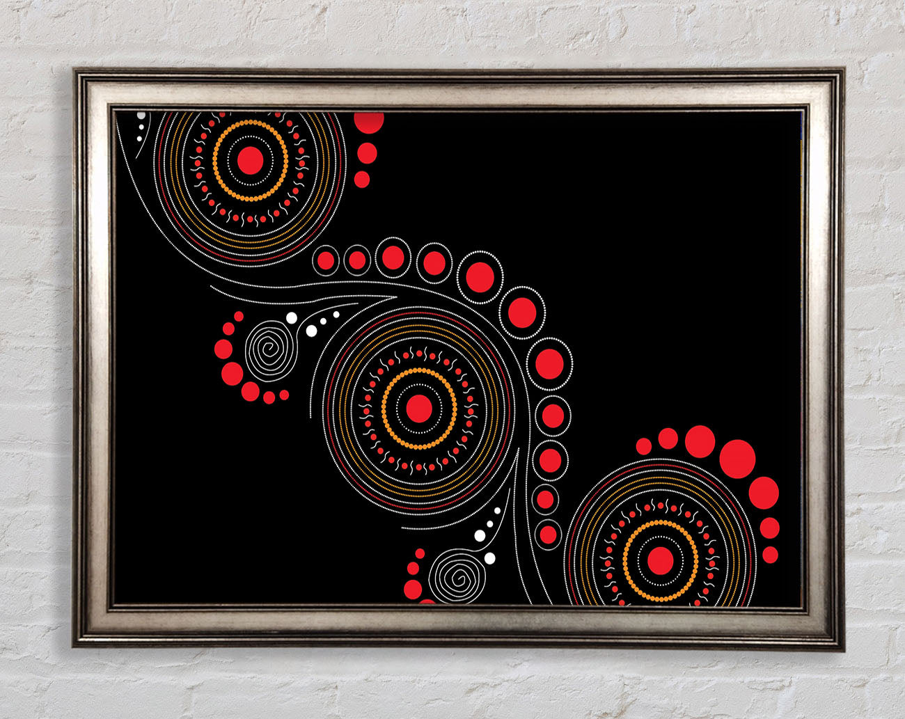 Aboriginal Pattern 12 Framed Print