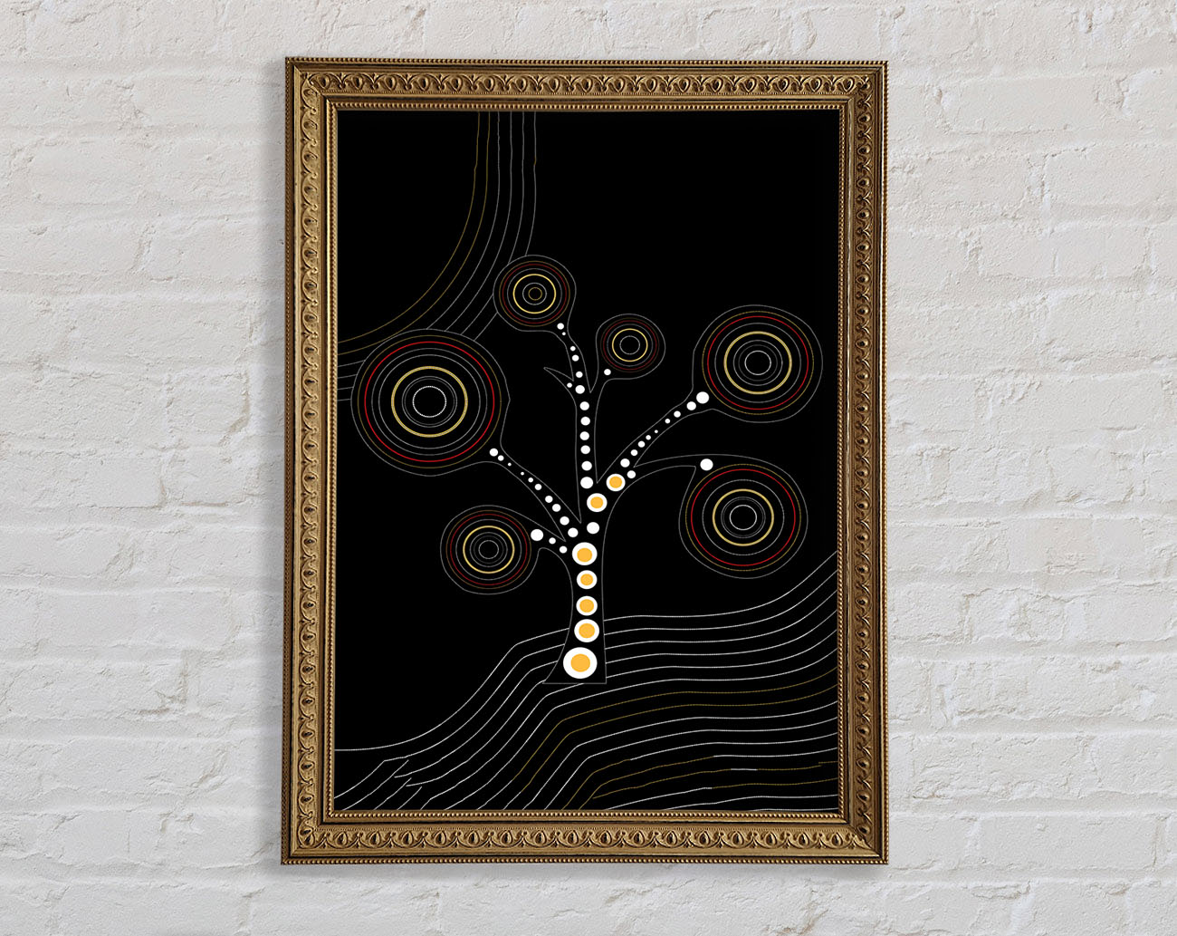 Aboriginal Tree 2 Framed Print