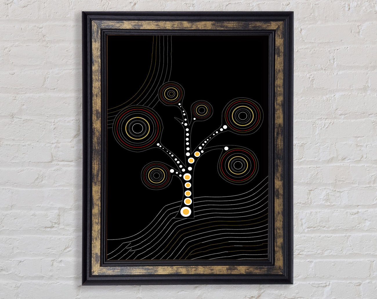 Aboriginal Tree 2 Framed Print