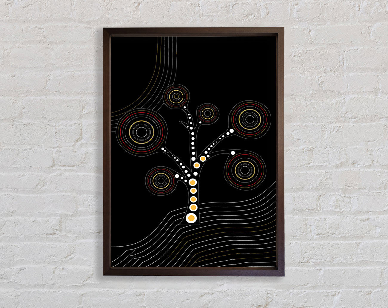 Aboriginal Tree 2 Framed Print
