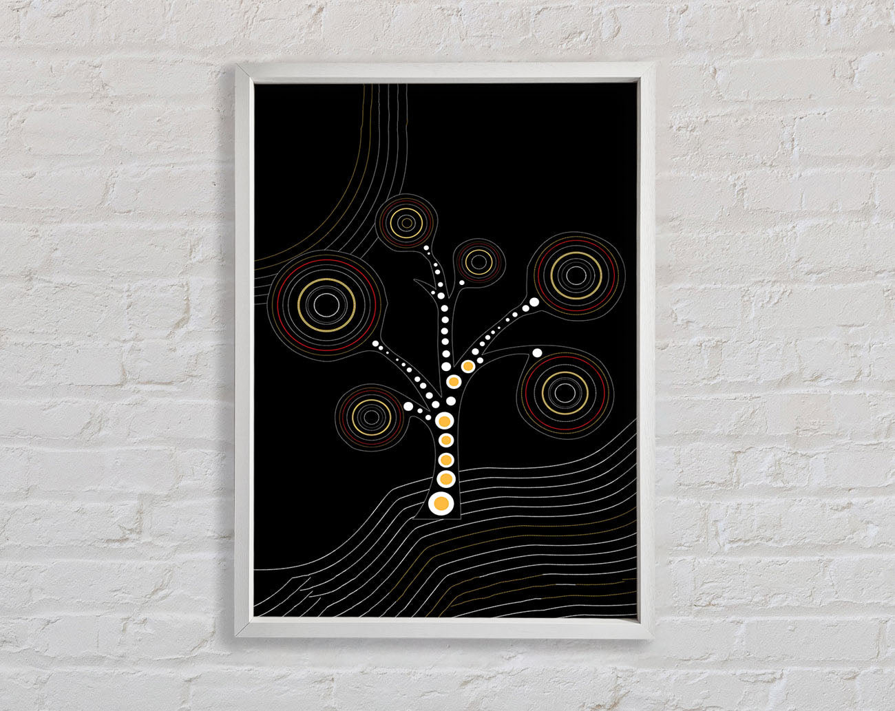 Aboriginal Tree 2 Framed Print
