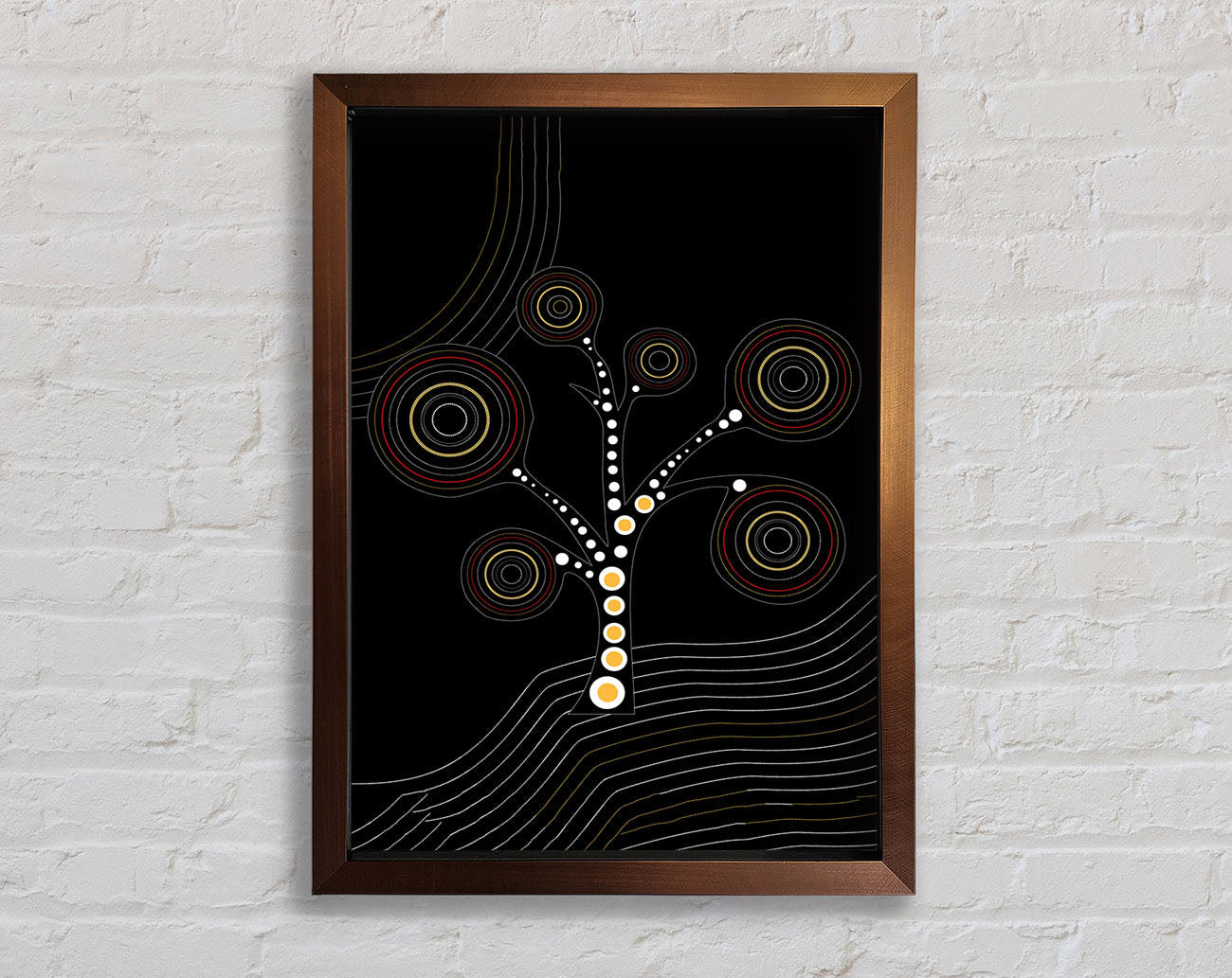 Aboriginal Tree 2 Framed Print