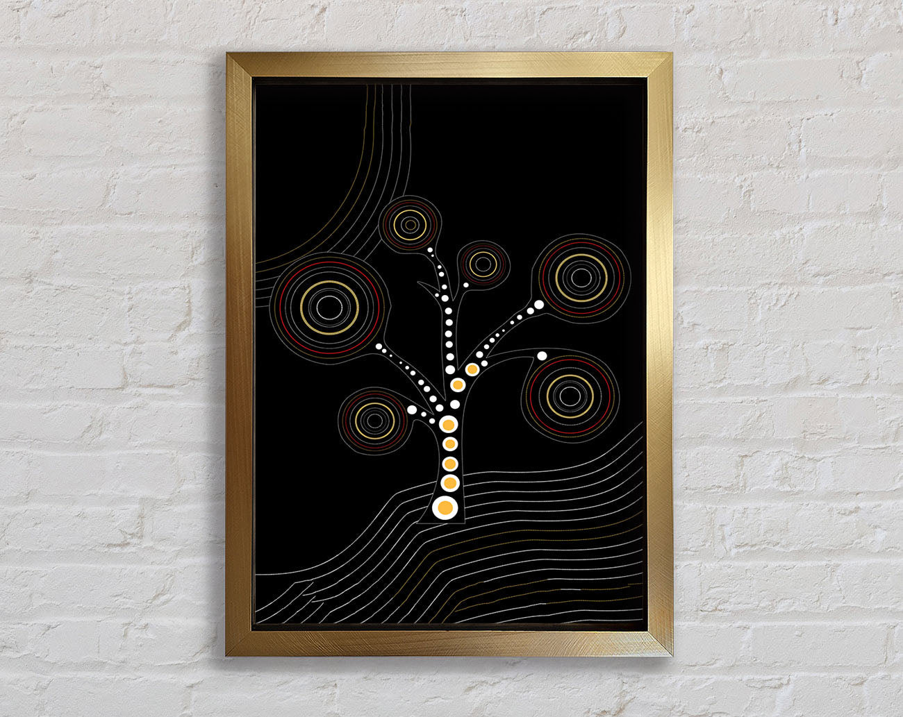 Aboriginal Tree 2 Framed Print