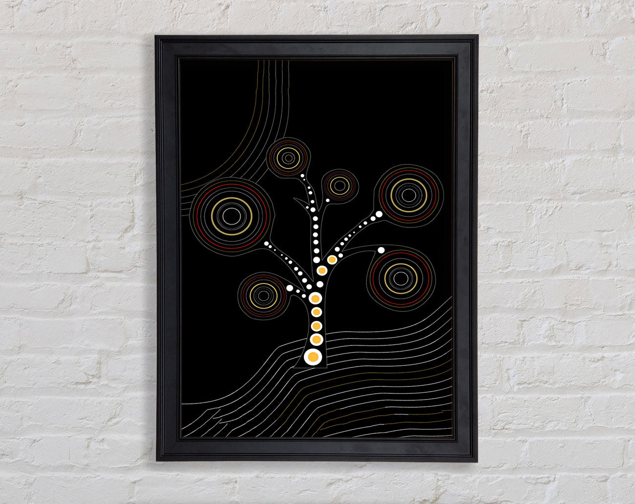 Aboriginal Tree 2 Framed Print