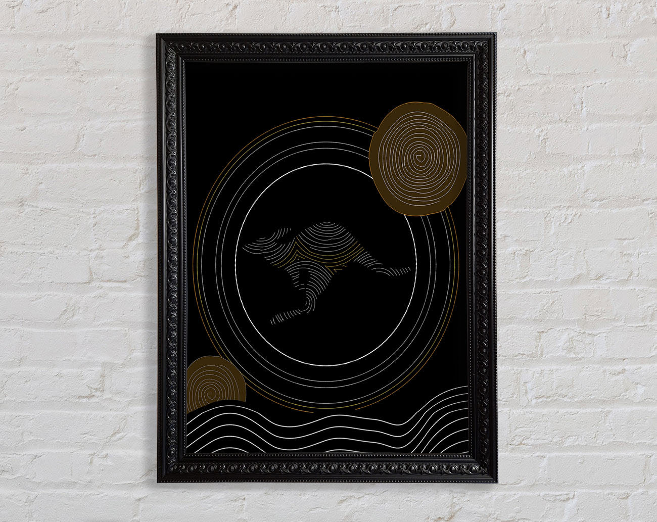 Aboriginal Kangaroo 2 Framed Print