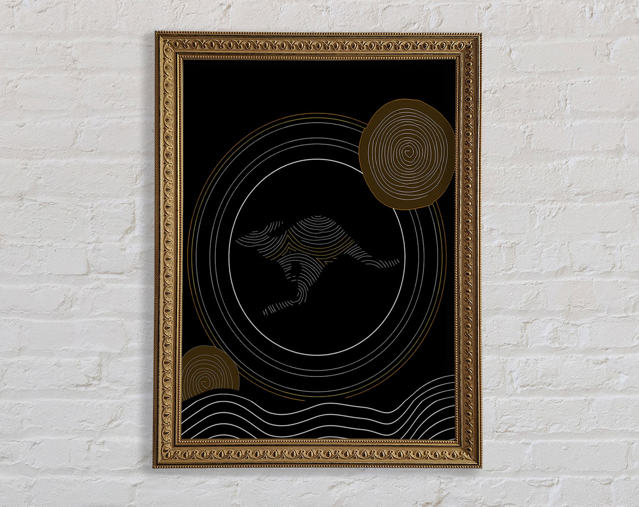 Aboriginal Kangaroo 2 Framed Print