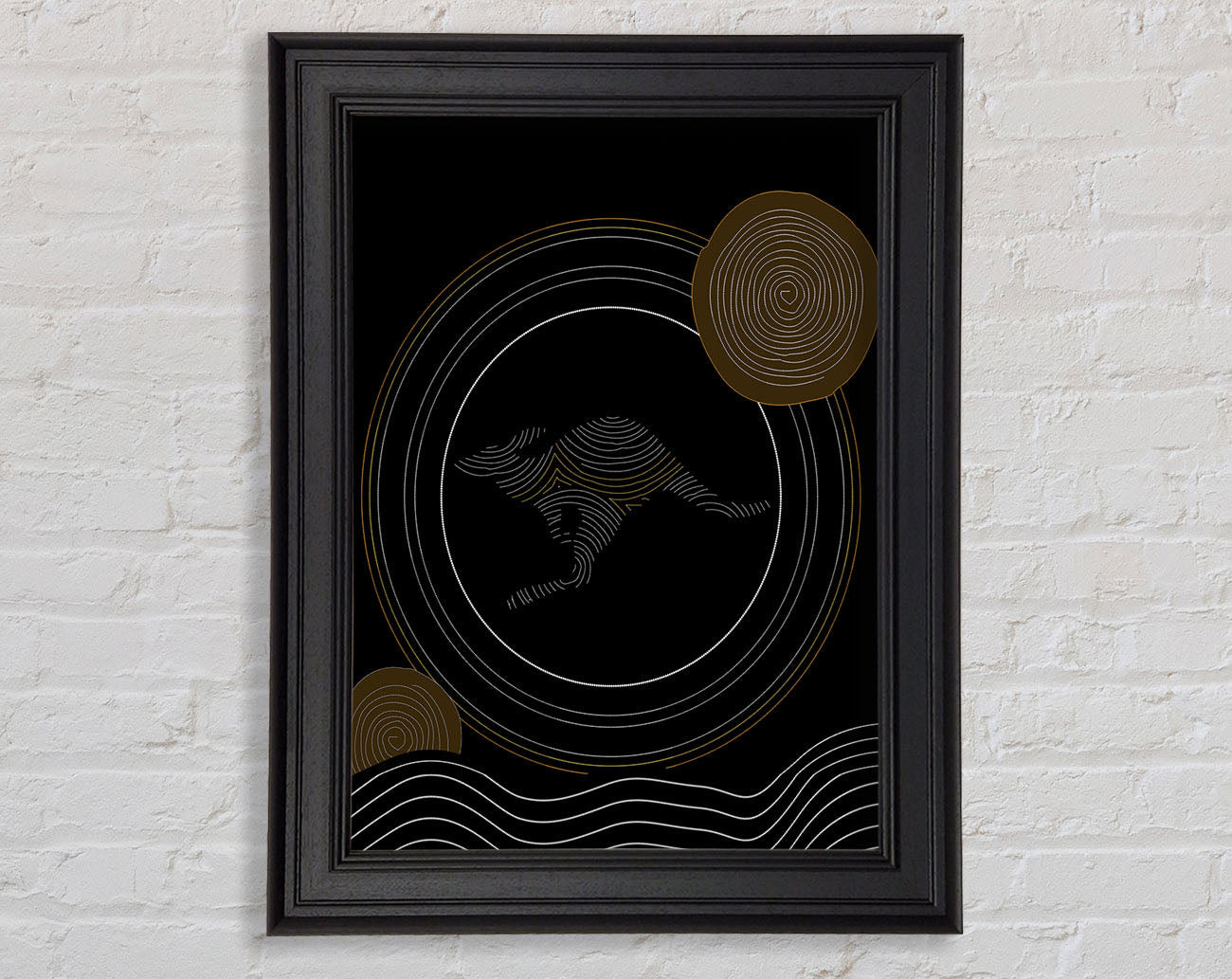 Aboriginal Kangaroo 2 Framed Print