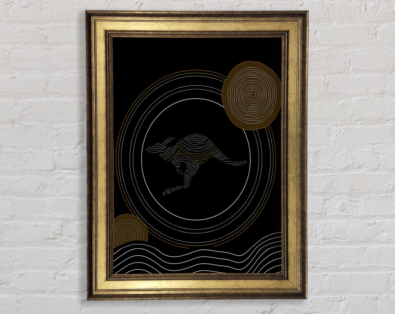 Aboriginal Kangaroo 2 Framed Print