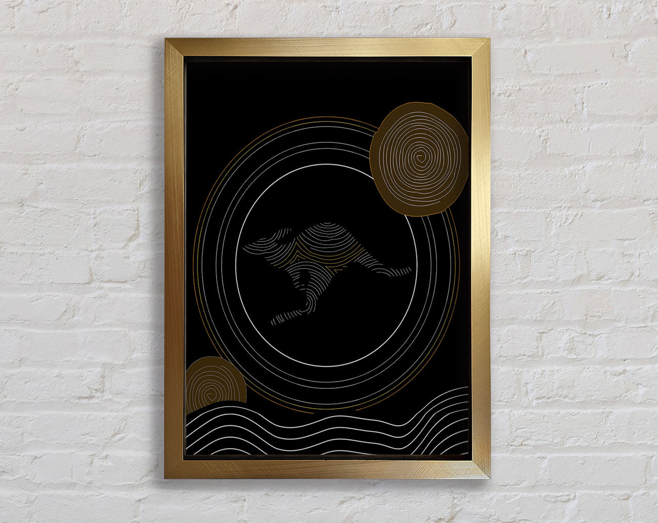 Aboriginal Kangaroo 2 Framed Print