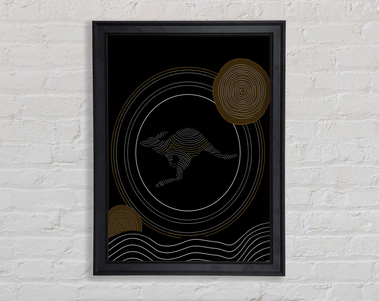Aboriginal Kangaroo 2 Framed Print