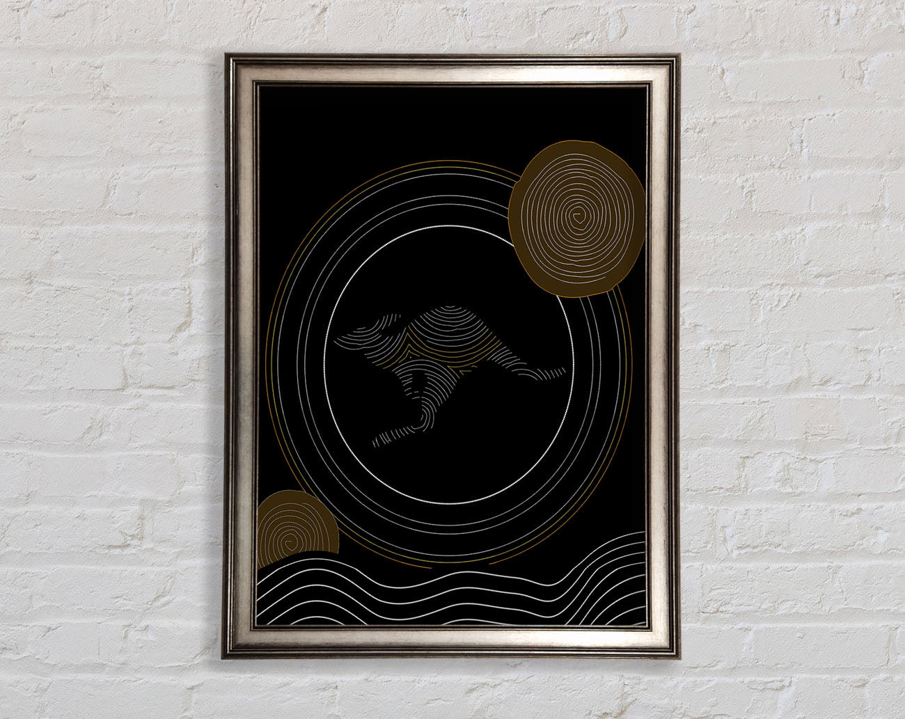 Aboriginal Kangaroo 2 Framed Print