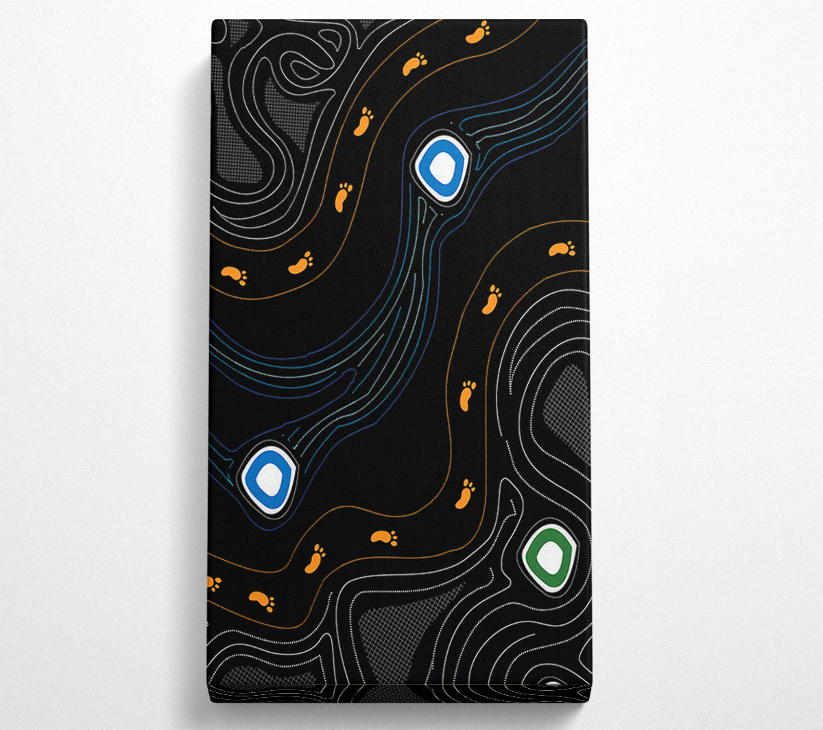 Aboriginal Footprints 1 Canvas Print