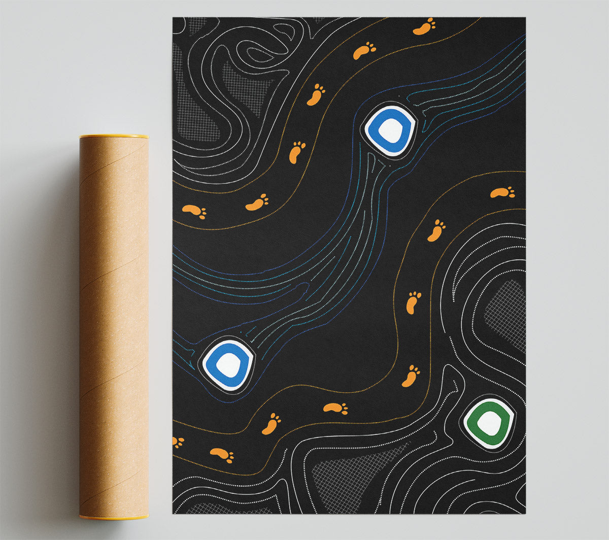 Aboriginal Footprints 1 Poster