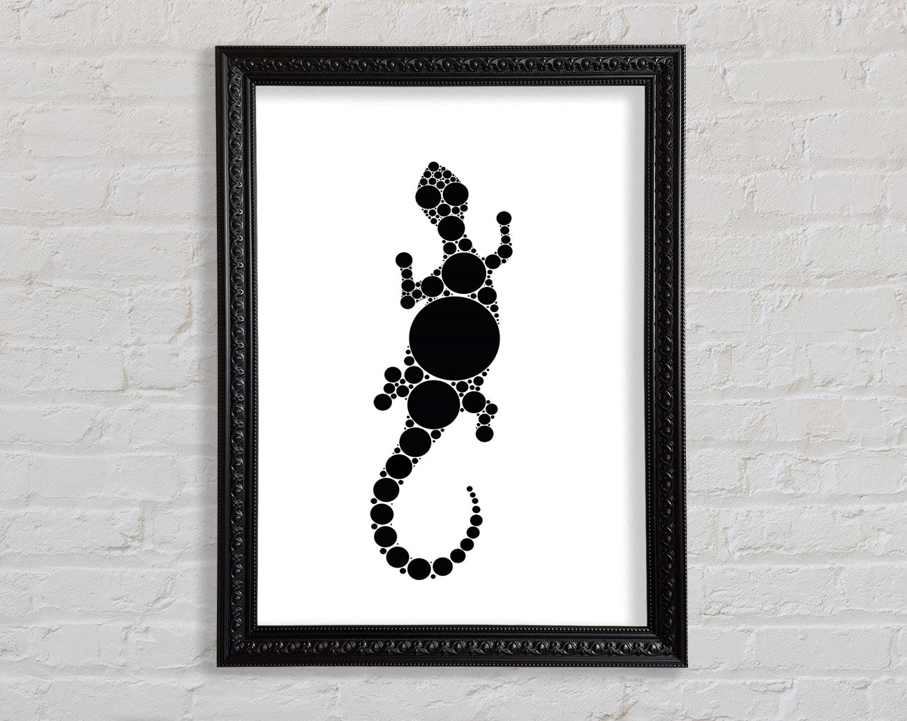 Aboriginal Lizard 5 Framed Print