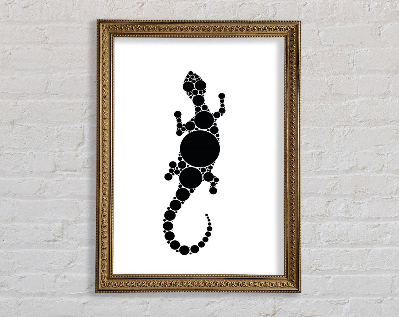 Aboriginal Lizard 5 Framed Print