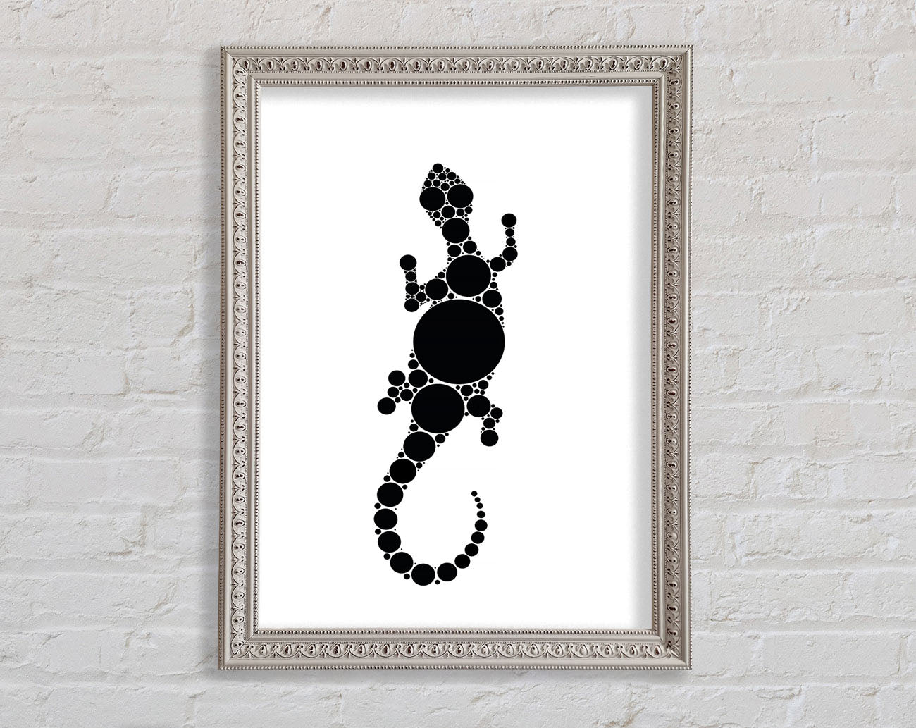 Aboriginal Lizard 5 Framed Print