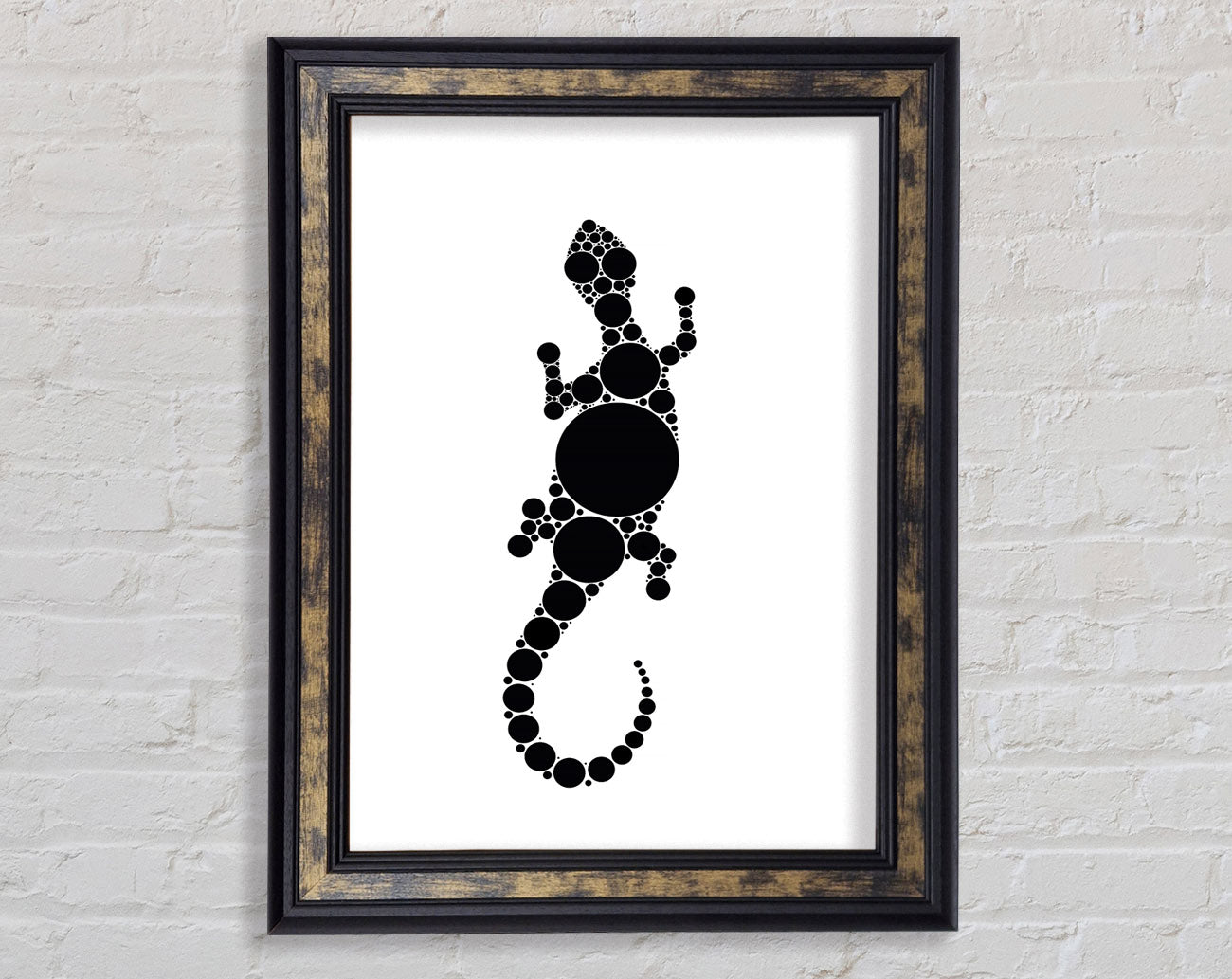 Aboriginal Lizard 5 Framed Print