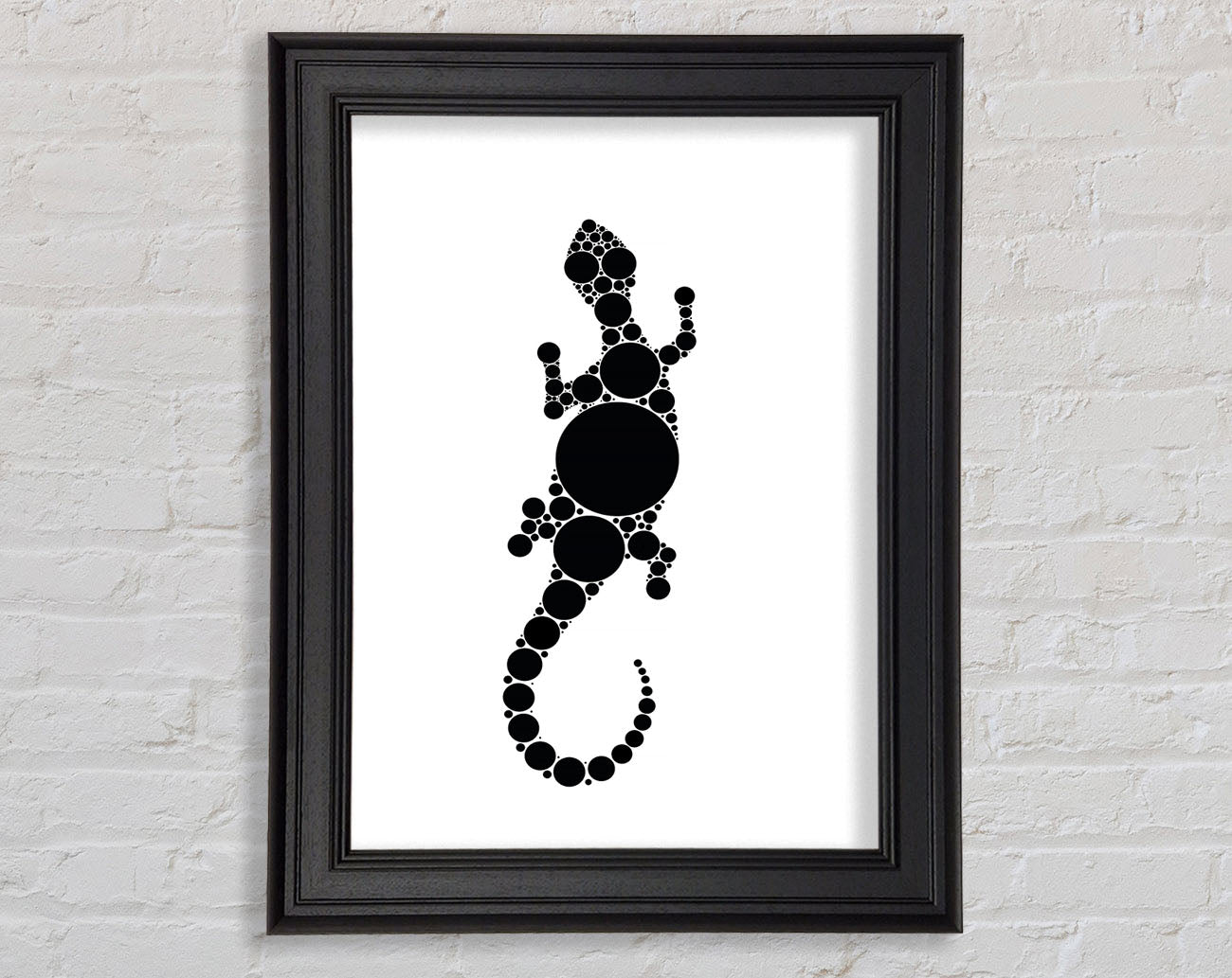 Aboriginal Lizard 5 Framed Print