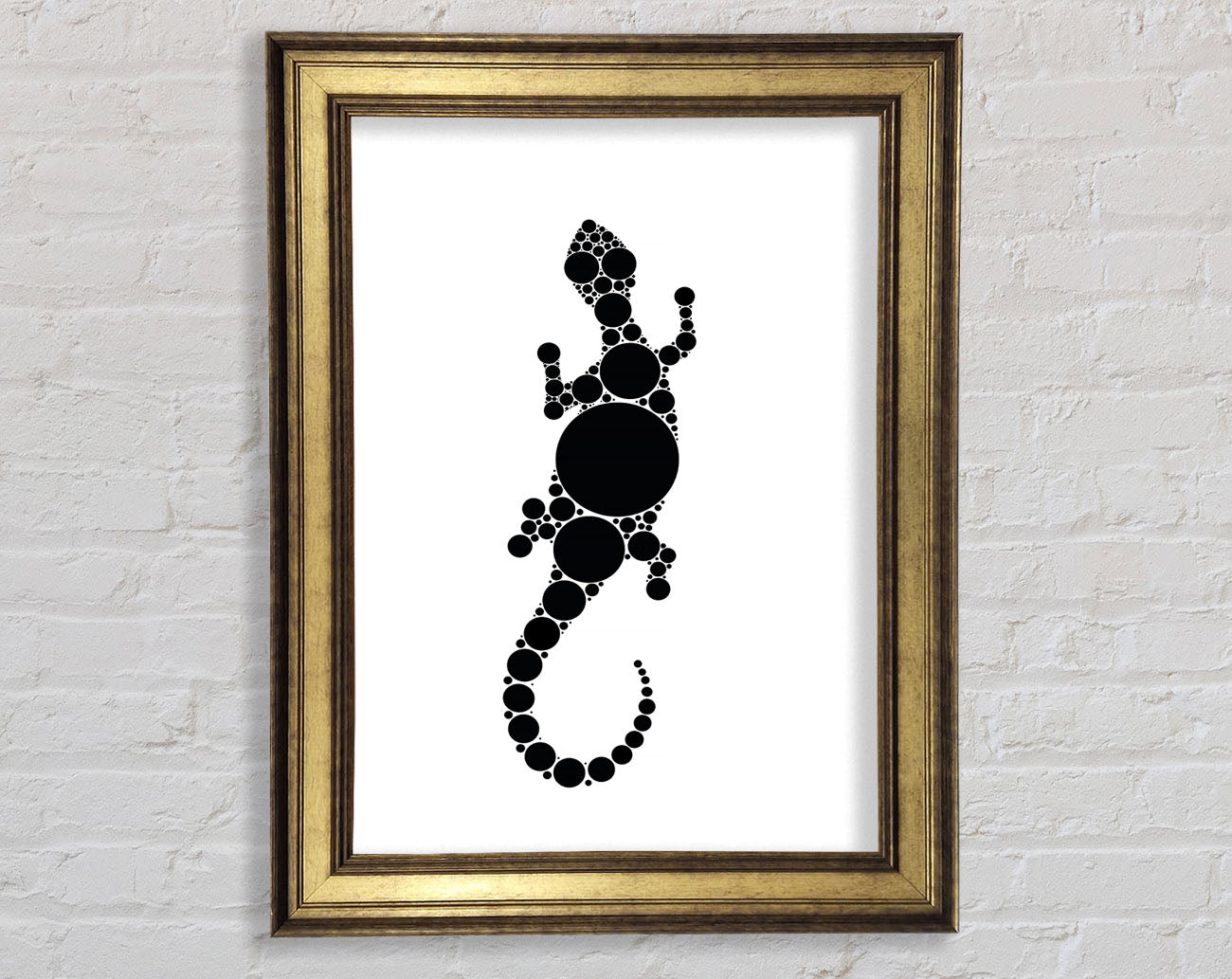 Aboriginal Lizard 5 Framed Print