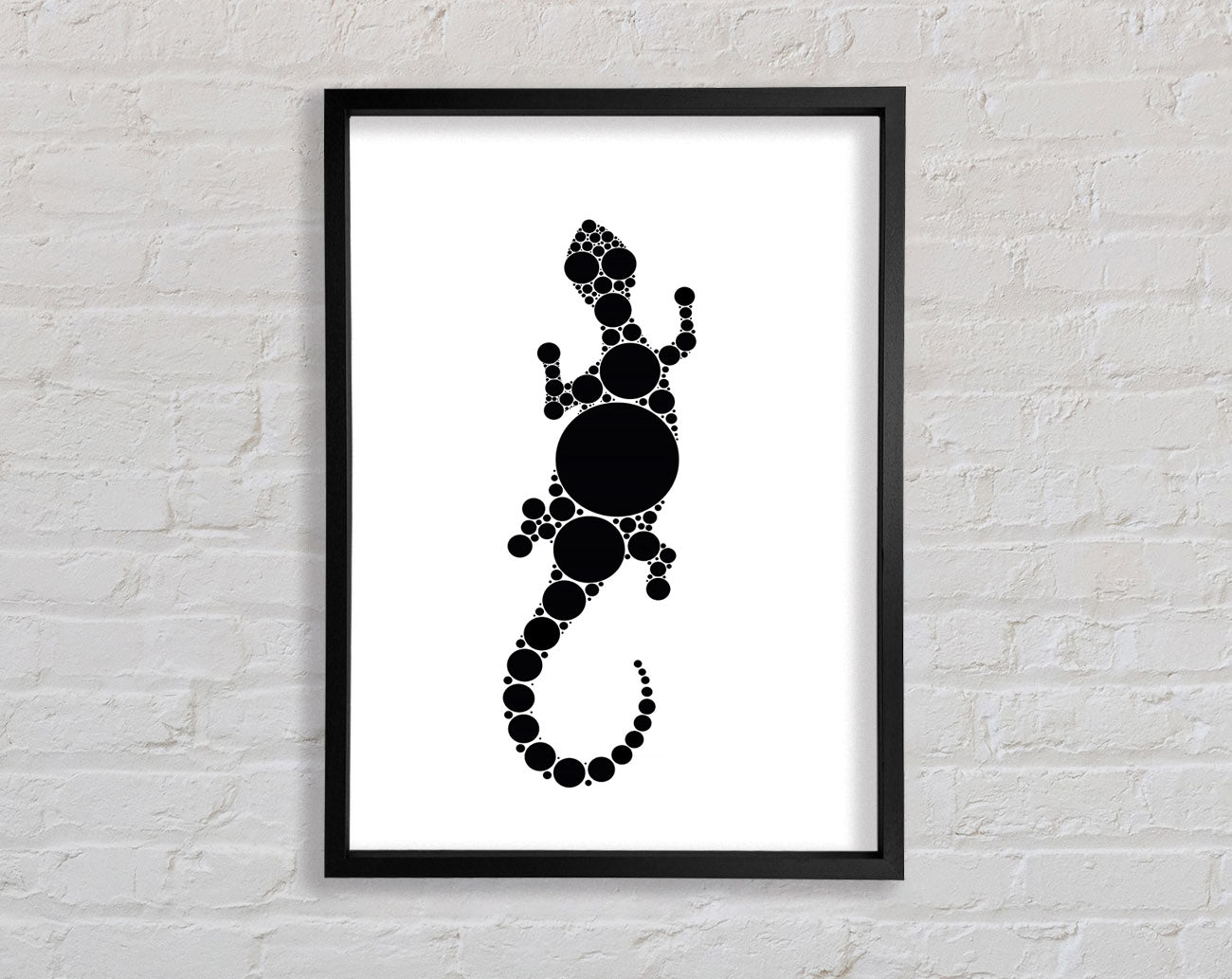 Aboriginal Lizard 5 Framed Print