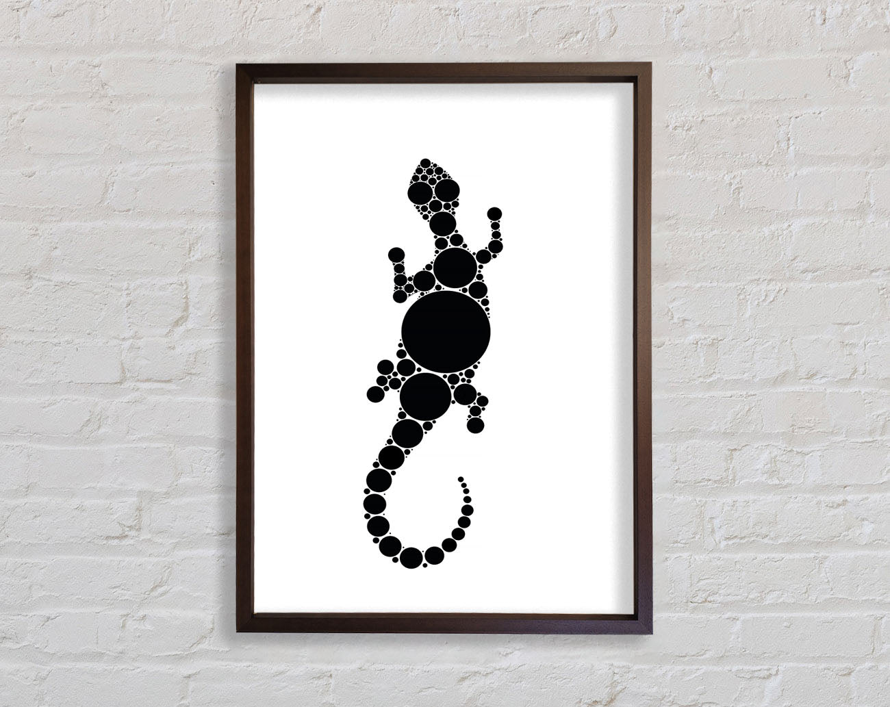 Aboriginal Lizard 5 Framed Print