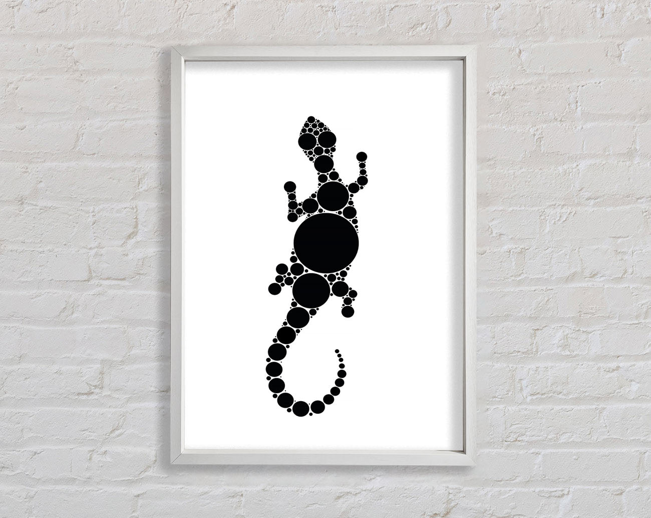 Aboriginal Lizard 5 Framed Print