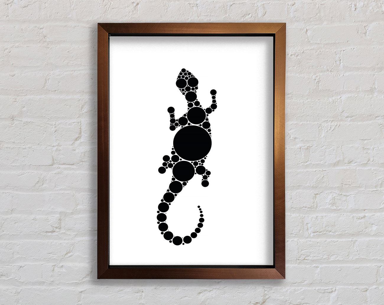 Aboriginal Lizard 5 Framed Print