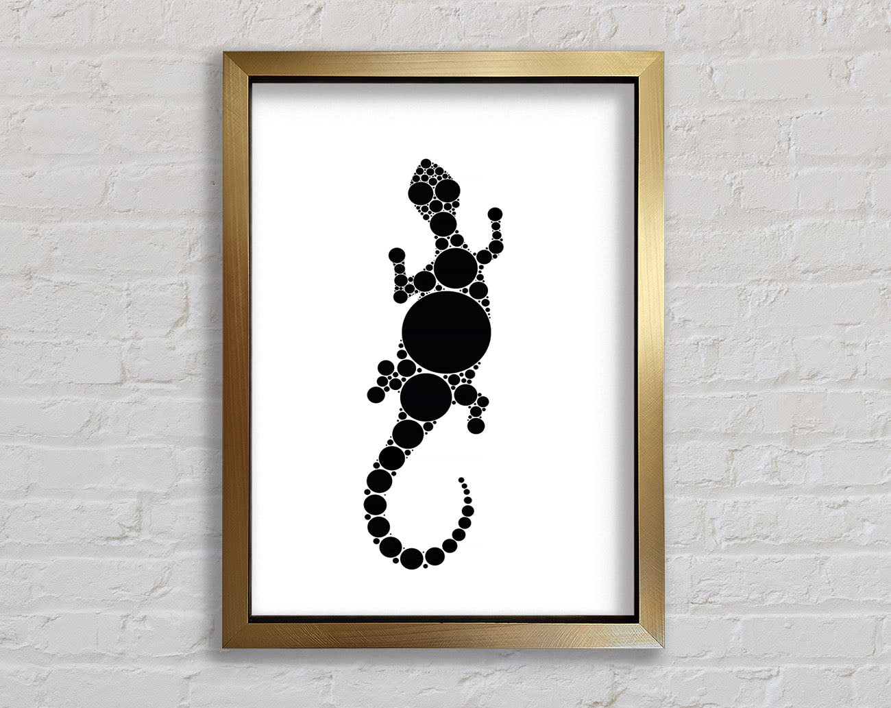 Aboriginal Lizard 5 Framed Print