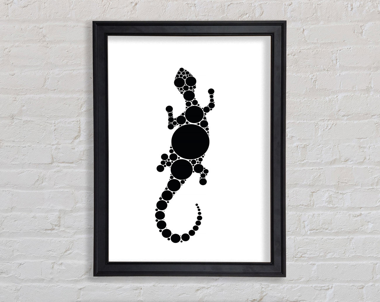Aboriginal Lizard 5 Framed Print