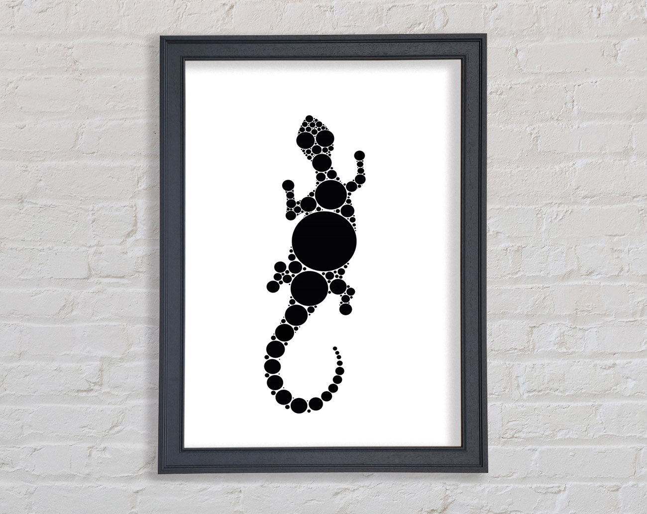 Aboriginal Lizard 5 Framed Print