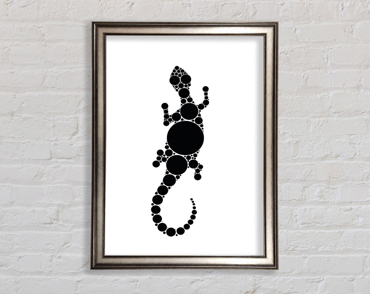 Aboriginal Lizard 5 Framed Print