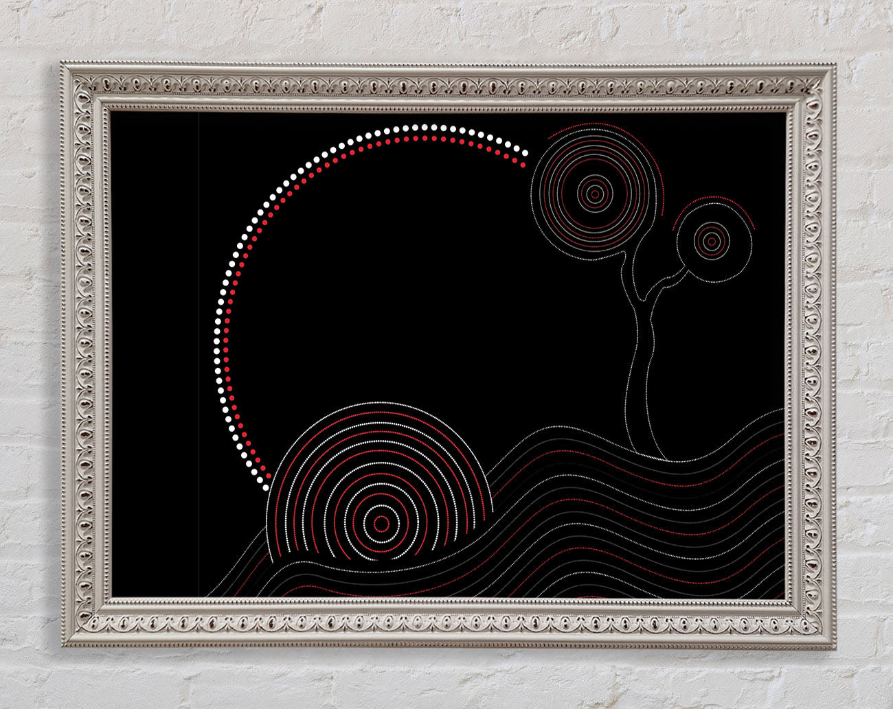 Aboriginal Sunset Tree Framed Print