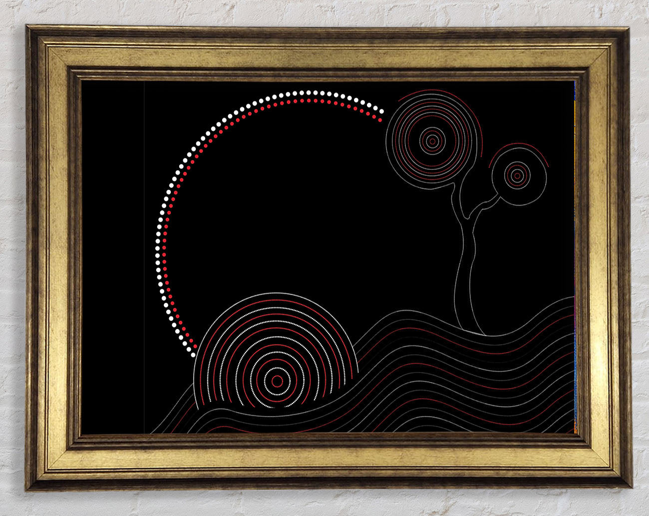 Aboriginal Sunset Tree Framed Print