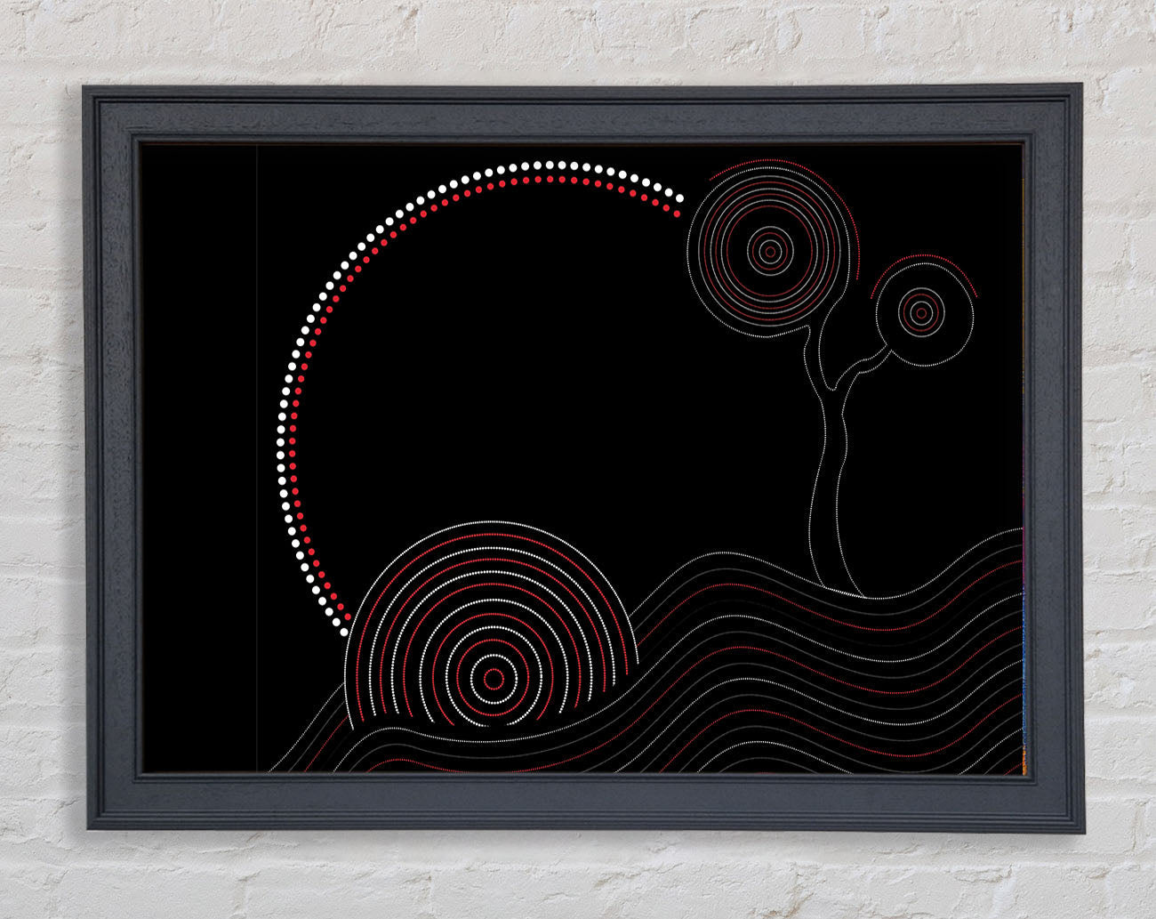 Aboriginal Sunset Tree Framed Print