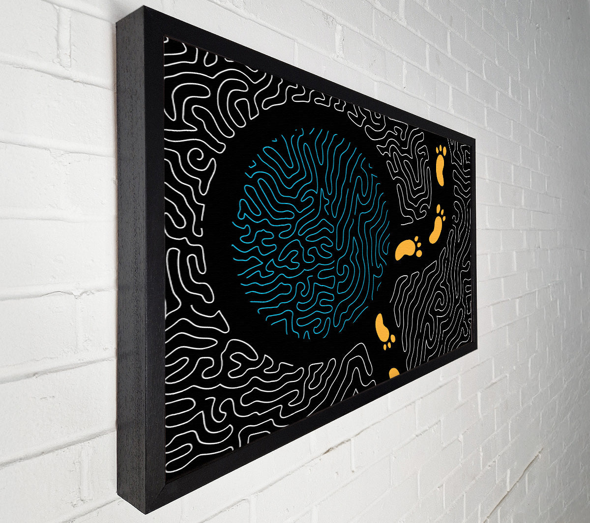 Aboriginal Footprints 2 Canvas Art