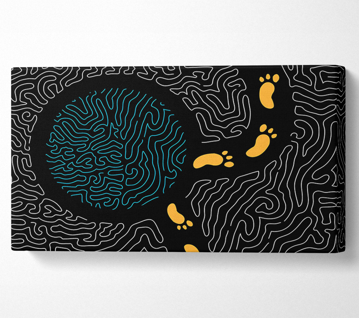 Aboriginal Footprints 2 Canvas Art