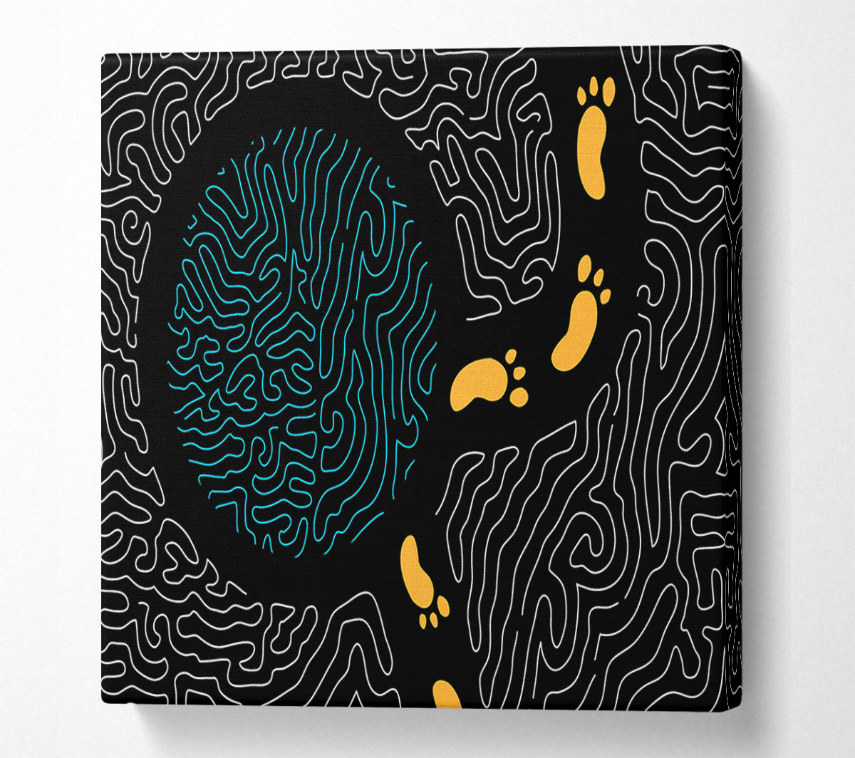Aboriginal Footprints 2 Canvas Art