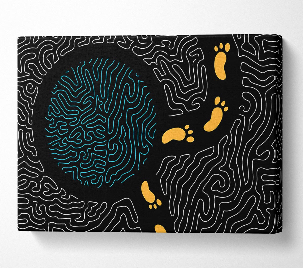 Aboriginal Footprints 2 Canvas Art