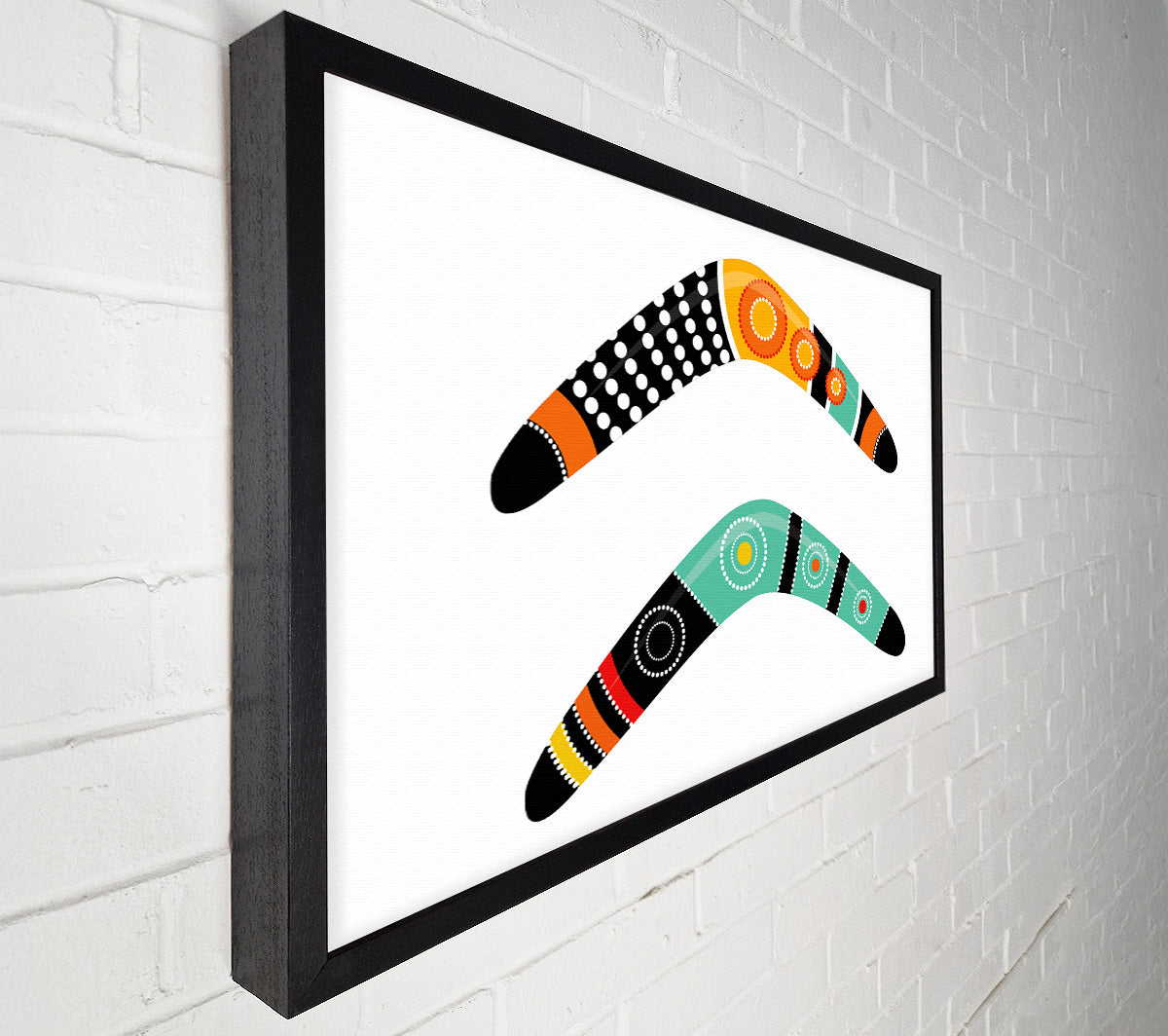 Aboriginal Boomerang Canvas Art