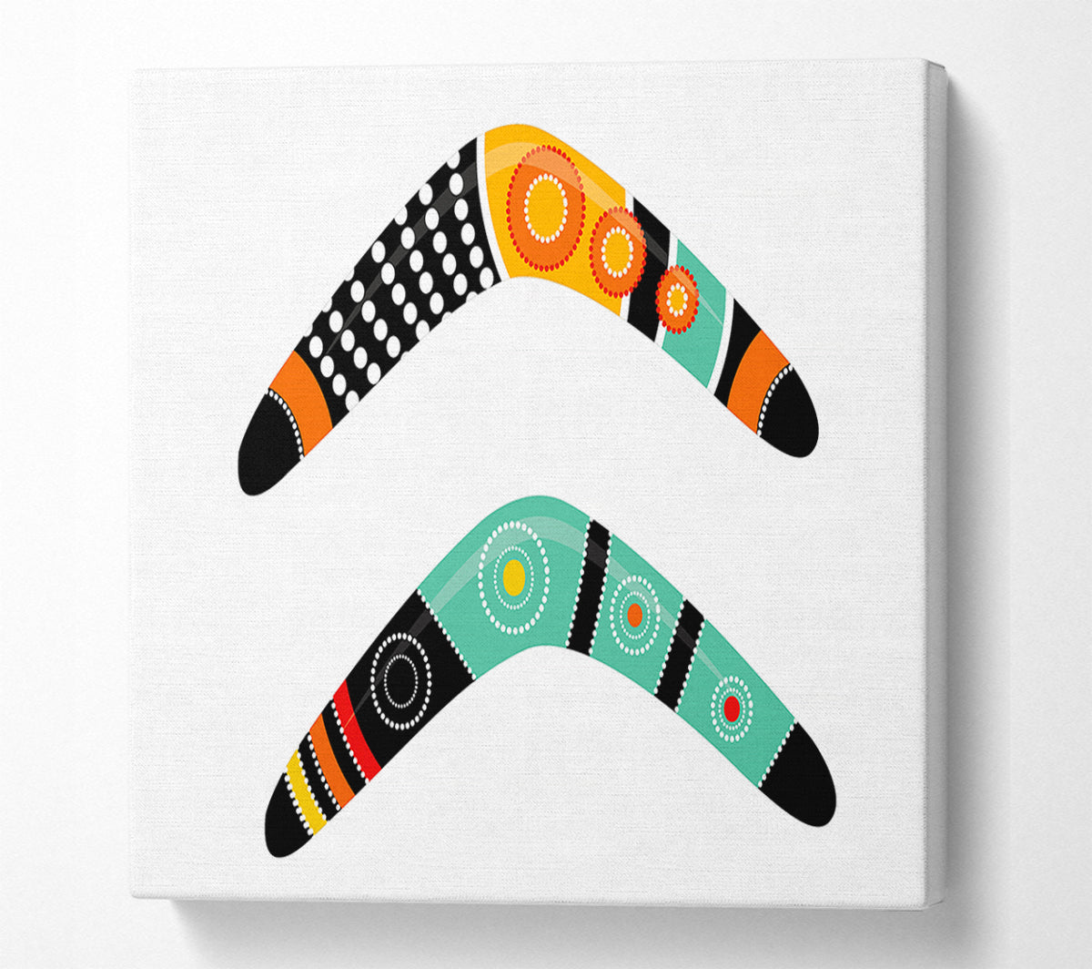 Aboriginal Boomerang Canvas Art
