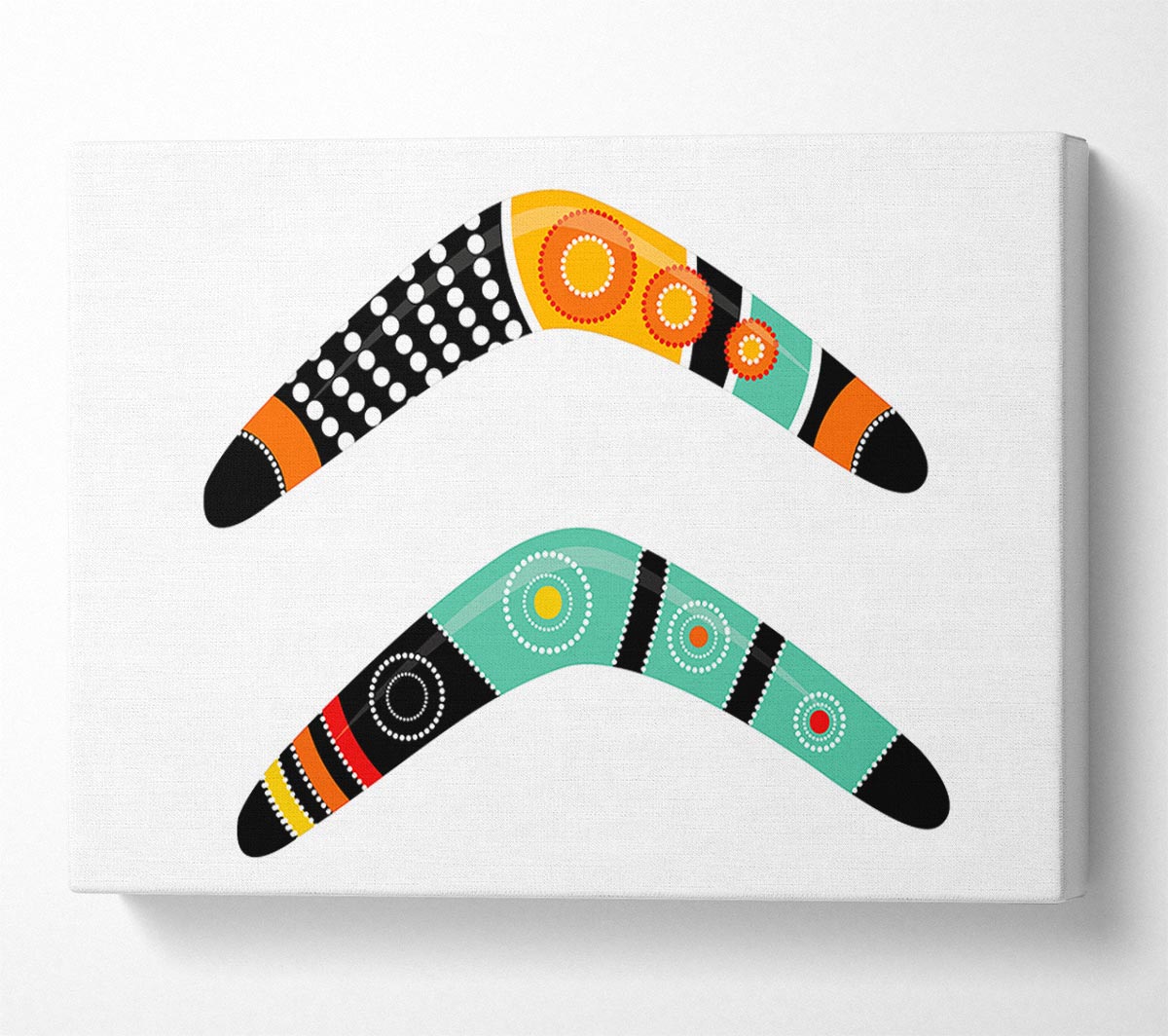 Aboriginal Boomerang Canvas Art